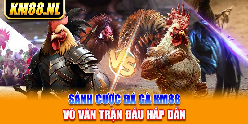 Sảnh cược đá gà KM88 vô vàn trận đấu hấp dẫn